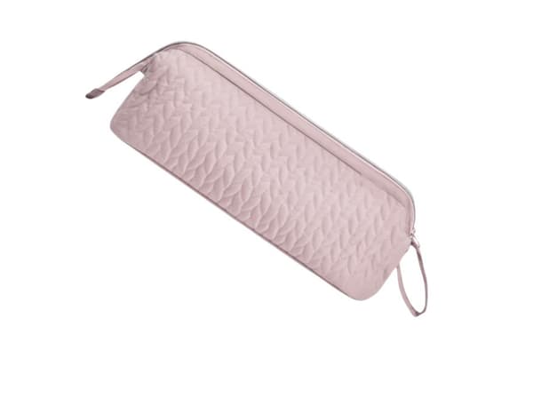 Rejseopbevaringsetui til hårstylingværktøj, pink, polyester, til hårtørrer og krøllejern