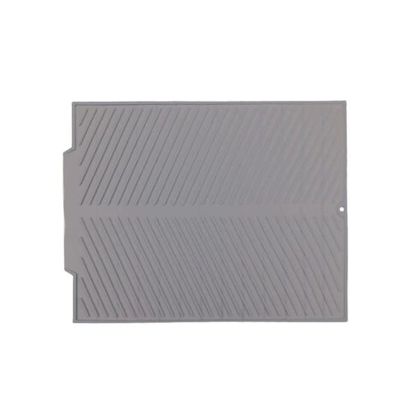 Silikone opvaskemåtte, varmebestandig, foldbar, grå, 43x37cm M