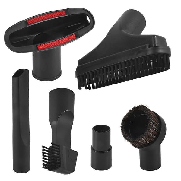 Dammsugartillbehör 32mm Dammsugartillbehör Kit Extra Munstycksset Rengöringsborste Borstar Black