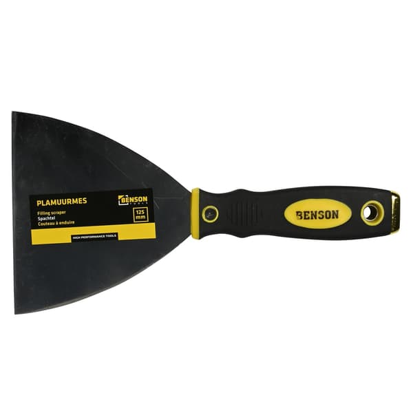 5\" sparkelspade, rustfritt stål, mykt grep, avrundet kant, malingsskrape