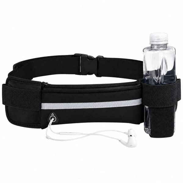 Vattentätt löparbälte midjeväska med telefonficka, justerbar reflekterande sportfanny pack
