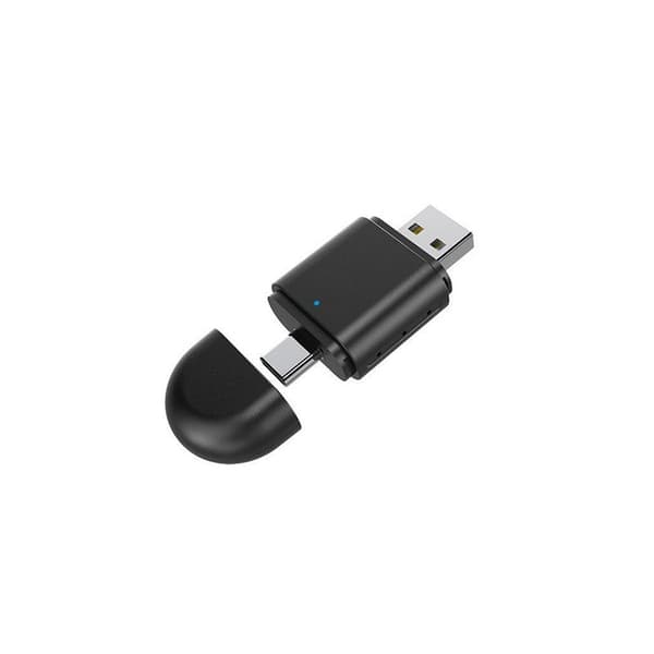 2-i-1 Trådløs CarPlay-adapter, Kablet til Trådløs CarPlay & Android Auto, Kompatibel med iPhone & Android