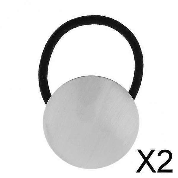 2x Elastiska hårband i metall, Kabelband, Hästsvanshållare, Hår