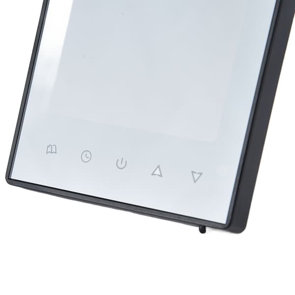 Smart programmerbar termostat, svart, AC220V, för luftkonditionering, vattenuppvärmning, golvvärme