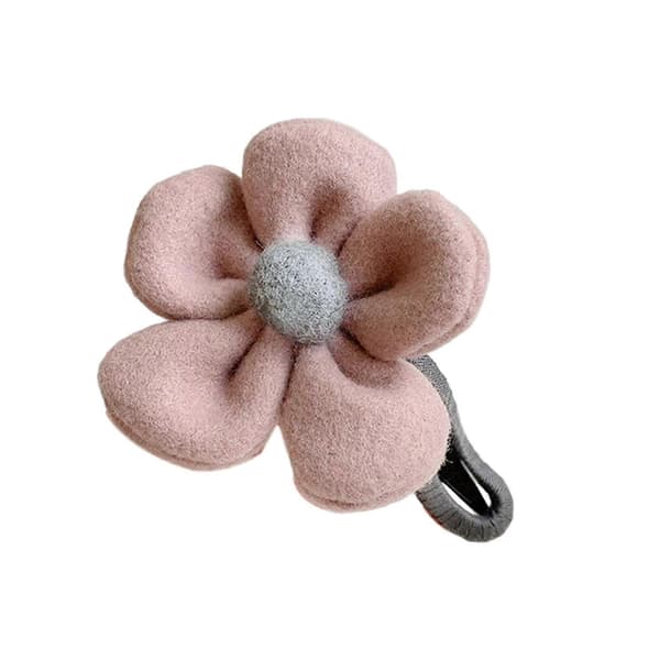 Hårklype med stor blomst for høst og vinter, elegant hodeplagg for sommerdamer og kvinner Pink