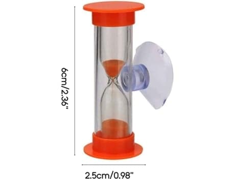 Minut Duschtimer Tandborstning Julklapp Barn Sugpropp Timglas Beijiyi (orange)