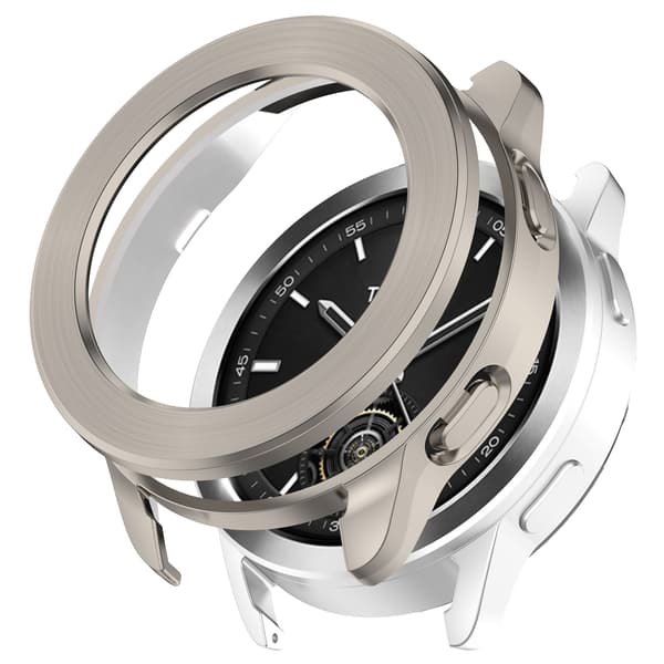 TPU PC-deksel til Xiaomi Watch S3 Titanium, hul design, støtsikkert beskyttelsesdeksel Titanium