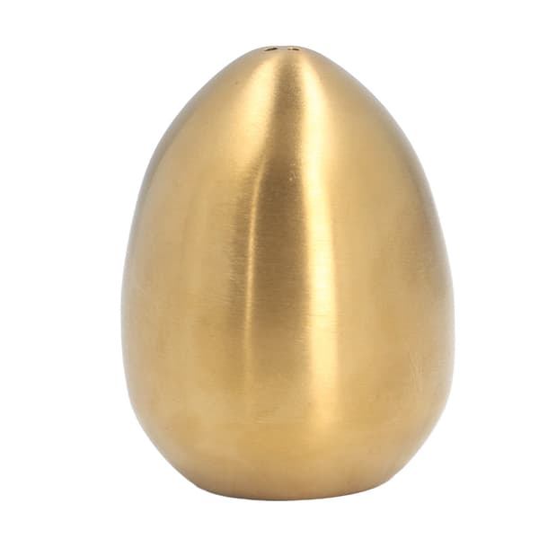 Eggformet pepperbøsse i rustfritt stål, gull, for utendørs BBQ restaurant bankettfest