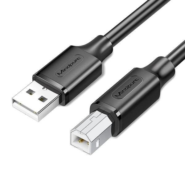 USB 2.0-skrivarkabel, syrefri koppar, USB-B till USB-A, höghastighetsdataöverföring, 1m 1 m