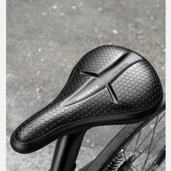 Silikone Cykelsadelovertræk, Honeycomb Ventileret, Stødabsorberende, Skridsikkert, Vandtæt, Sort