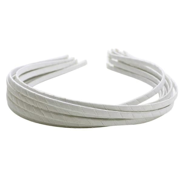 10 stk. Hårelastikker, Satin Scrunchie Pandebånd Hårbånd Elastiske Chouchous Hår Cream White