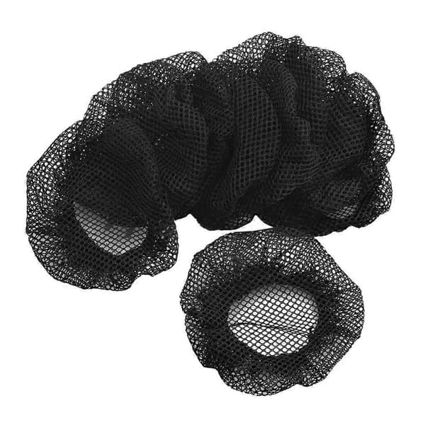 2x 10-pack Dam Hår Snodd Solid Virkad Hårnät Skridskoåkning Gym Dans