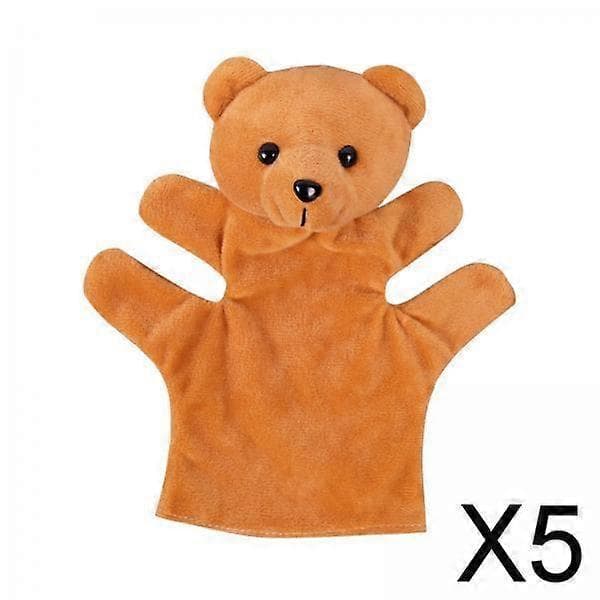 5-6-pack Handdockor Plysch Gör Dina Egna Dockor Fingerdockor Leksak för 5 Pcs