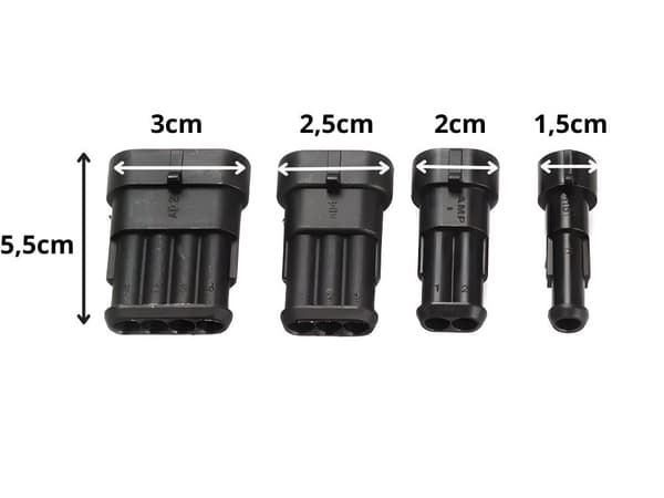 Vanntett 352-pinners koblingssett, 26 komplette sett, 24V, holdbart, for bil, båt, LED