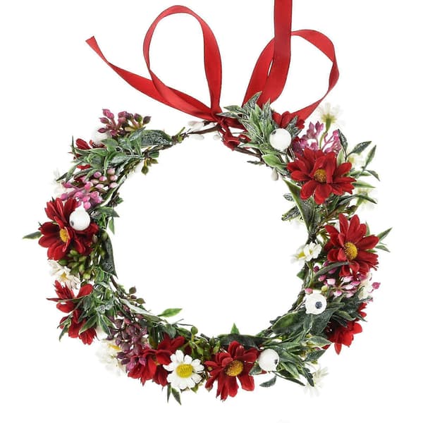 Blomsterkrans Hodebånd Jenter Blomster Hårband Justerbar Brudehodekrans Type2 A