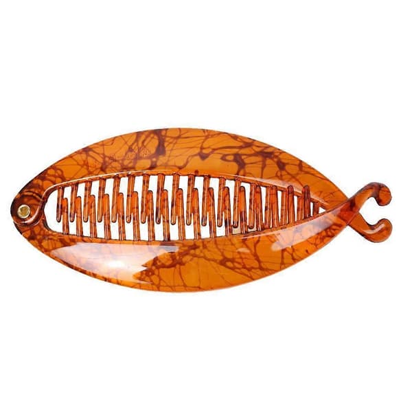 Multi-farvet Hårklemme Hale Kam Hårspænder Grips Klemme Dame Tilbehør Deep Brown String