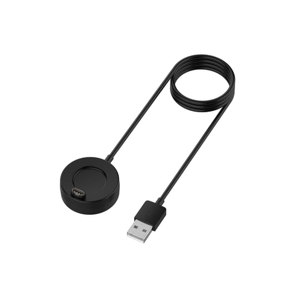 USB-oplader til Garmin Fenix 8/7/6/5 Smartwatch, 1m, Sort
