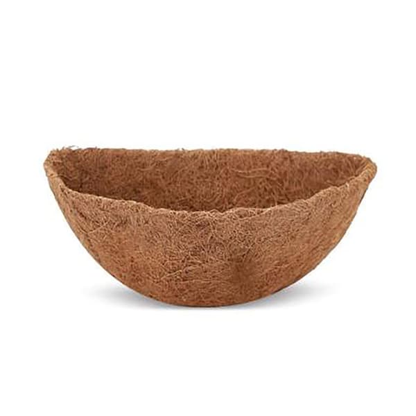 Kokosfiberkorgfoder, 2-pack, för hängande korgar och krukor, naturligt