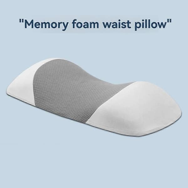 Memory Foam Kudde Multifunktionell Sovkudde Stöd Benkudde Svankförlängningskuddar Ryggsovare Rosa