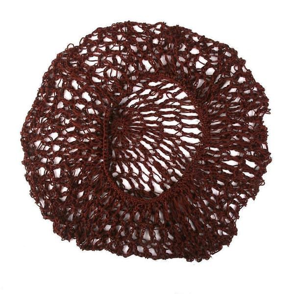 Elegant Brun Hæklet Hårnet til Kvinder 6 Pcs
