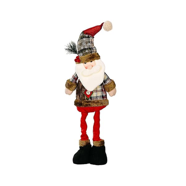 Julefigur Strækben Plysdukke Figur Julemand Figur elder