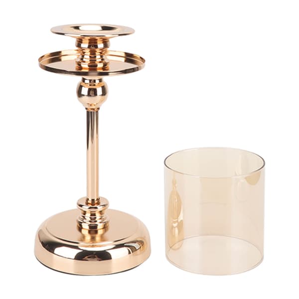 Fransk Ljusstake, Champagne Guld, Romantisk Middagsbordsdekoration