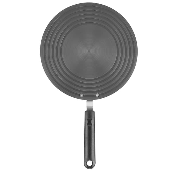 Varme diffuser plate i aluminiumslegering, 4 mm tykk, 24 cm, med håndtak, reduserer flammen