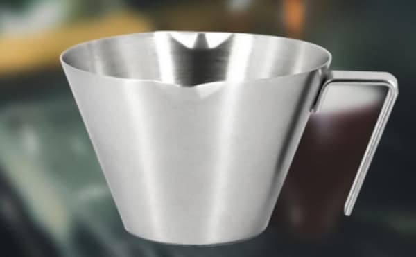 100 ml målebæger, sort, 304 rustfrit stål hældekop til kaffe og espresso