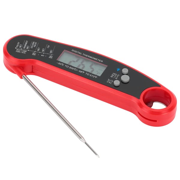 Digital Köttermometer Direktavläsning Vattentät för Kök Utomhusmatlagning BBQ Grill
