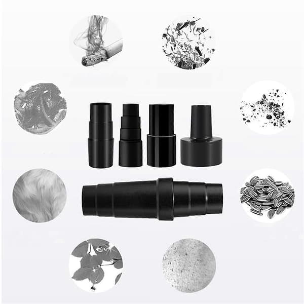 Slangadapter Universal - Dammsugaradapter Gummi, Dammsugaradapter - Slangreducerare Black