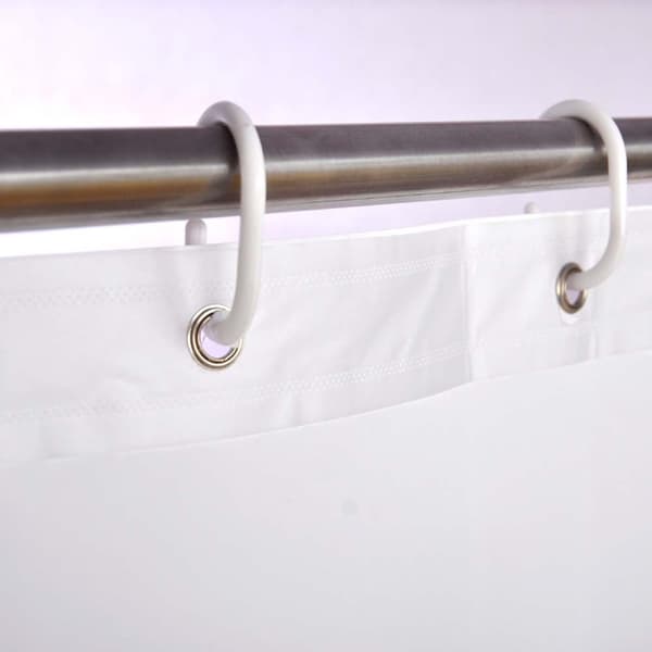 PEVA Duschdraperi, Extra Tjockt, 80x180 cm, Vattentätt & Mögelresistent, Vitt