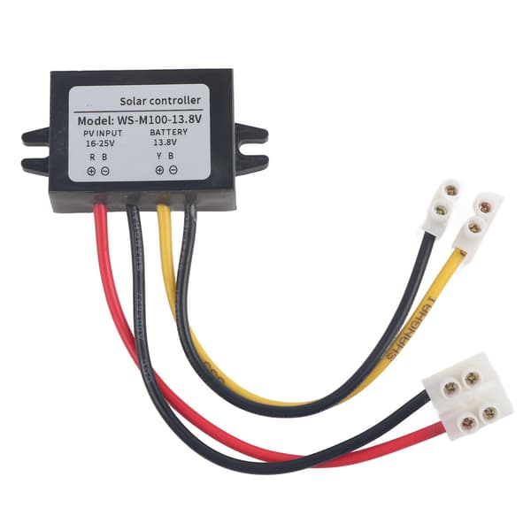 MPPT Solarkontroller, 100W, 13.8V, Batterilading, Beskyttende Bryterpanel