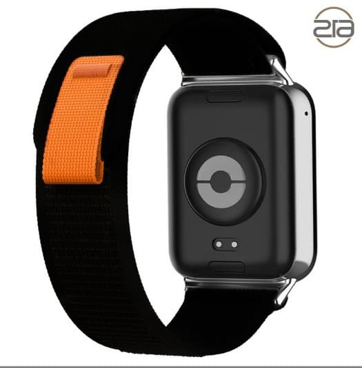 Nylon urrem til Redmi Watch 4, sort, åndbar, justerbar, 22 cm