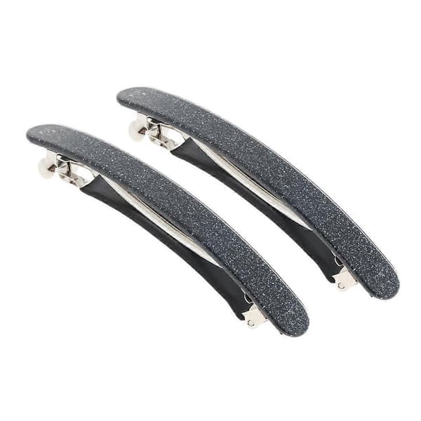 2 stk. Moderne Akryl Leopard Forårsspænde Hårklemmer til Kvinder 2pcs Schwarz mit weißem Punkt