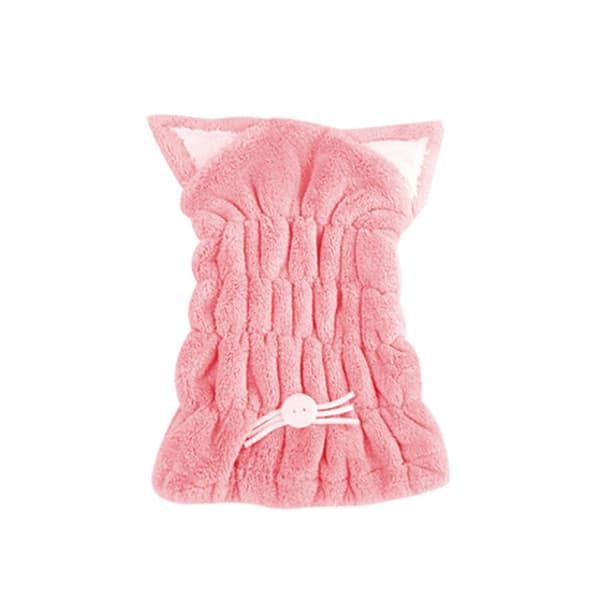 Hurtigtørrende Twist Håndklæde, Pink, Hårtørrende Wrap Hat, Badebassin Wrap