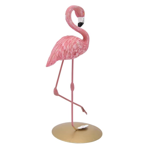Rosa Flamingo Staty Prydnader, Harts Figur Heminredning för Vardagsrum Sovrum Arbetsrum