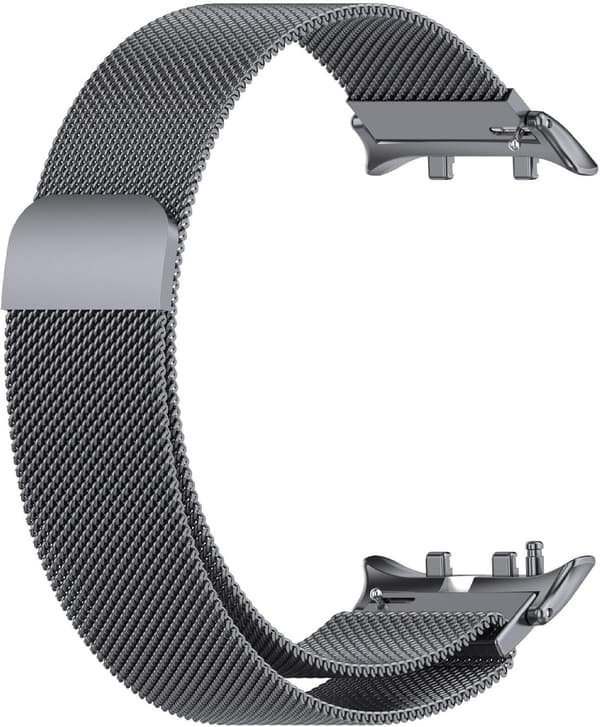 Flettet urrem i rustfrit stål kompatibel med Huawei Watch D2, magnetisk, slidstærk, lys guld