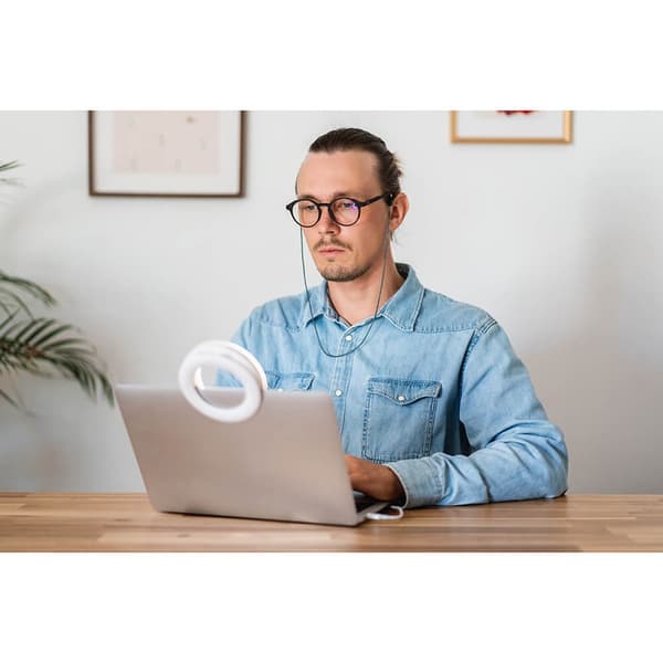 Mini 4\" LED-ringlys, 40 LED'er, justerbar lysstyrke og farvetemperatur, genopladelig