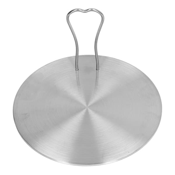 Varmelederplade i rustfrit stål til induktionskomfur, 17,5 cm/6,9 tommer, adapter til elkomfur