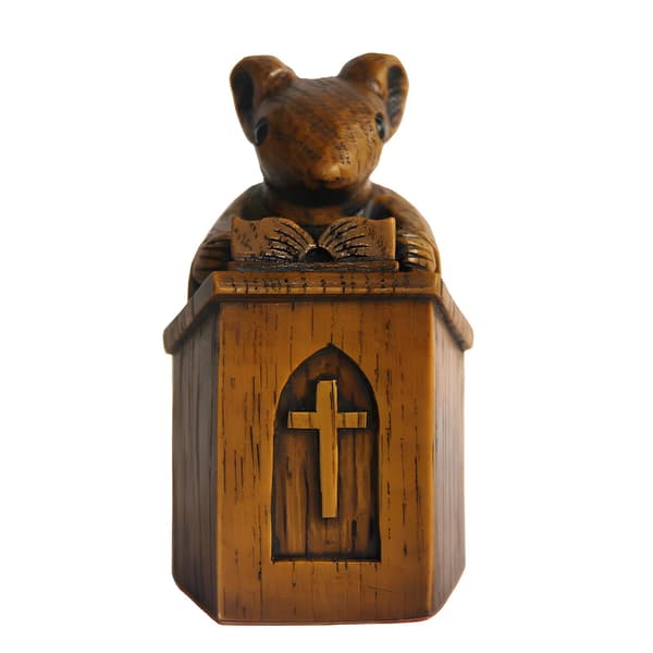 Kyrkmusdekoration, söt religiös heminredningsfigur