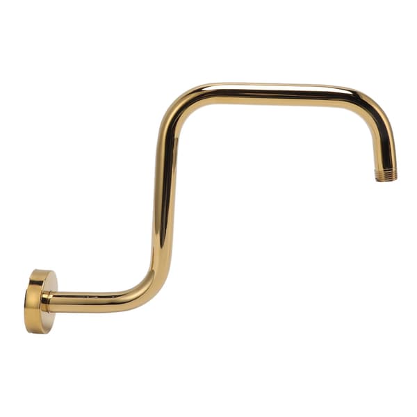 Guld bruseforlængerarm, rustfrit stål, vægmonteret med flange