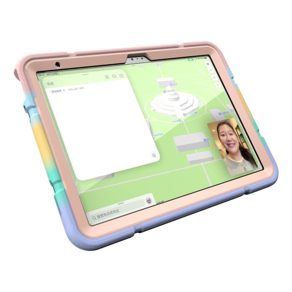 Etui til iPad 10. generasjon 10,9\" 2022, Hybrid silikon PC, Gradient gull, med stativ