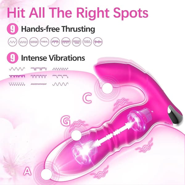 Trådløs fjernkontrollvibrator med APP, magnetisk lading, silikon, 9-frekvens