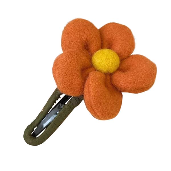 Efterår Vinter Stor Blomst Hårklemmer Elegante Hårspænder Kvinder Piger