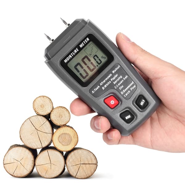 Digital LCD Træfugtighedsmåler, Håndholdt Fugtdetektor Hygrometer Tester Sensor