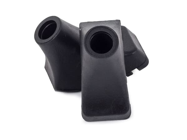 Gummiferrul til vandrestave, 11 mm, sort, holdbar spids til vandrestave