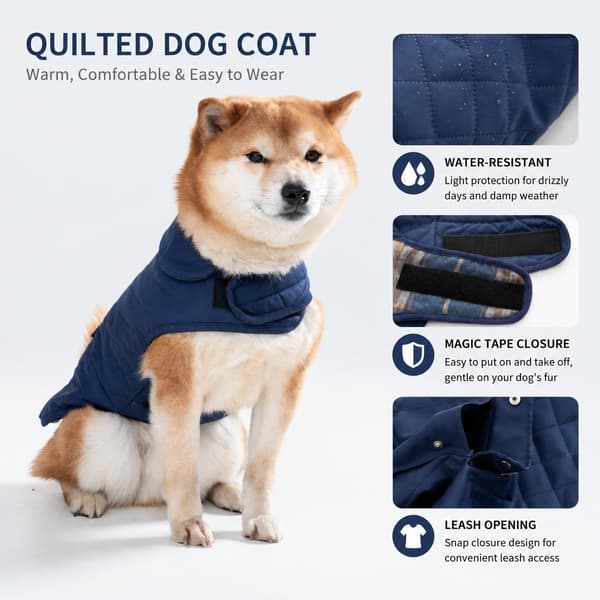 Vandtæt vendbar hundejakke til mellemstore og store hunde, efterår/vinter kæledyrfrakke, polyester