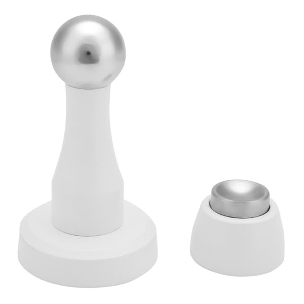 Magnetisk dørstopper i rustfrit stål, stærk magnetisk holder, 1 sæt