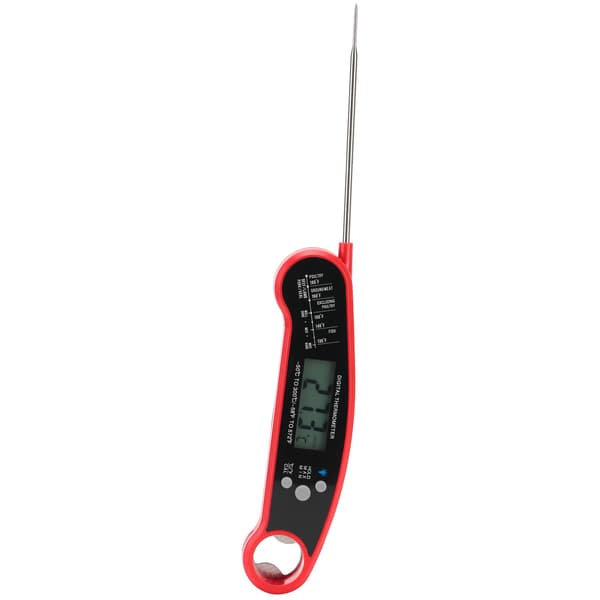 Digital Köttermometer Direktavläsning Vattentät för Kök Utomhusmatlagning BBQ Grill