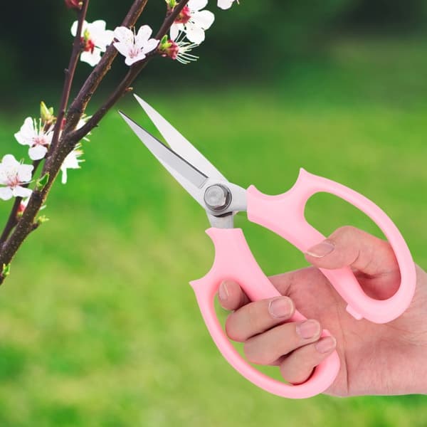 Blomster beskæresaks, pink, multifunktionel blomstersaks